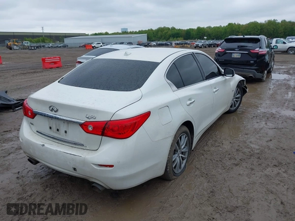 2017 Infiniti Q50 Premium with VIN JN1EV7AR4HM837046, listed as a IAAI auction lot 42213562 with 111,244 mi miles and . Bid and sale history available at DreamBid. Image 4.