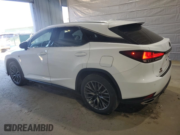 2022 Lexus RX 350 F Sport with VIN 2T2YZMDA4NC315637, listed as a Copart auction lot 53064435 with 20,065 mi miles and Salvage title. Bid and sale history available at DreamBid. Image 2.