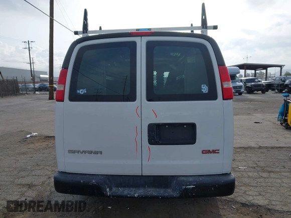 2019 GMC Savana Cargo with VIN 1GTW7AFPXK1287974, listed as a IAAI auction lot 41923464 with 148,348 mi miles and . Bid and sale history available at DreamBid. Image 17.