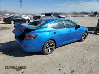 2021 Nissan Sentra SV with VIN 3N1AB8CV1MY238913, listed as a Copart auction lot 46641535 with 83,236 mi miles and Salvage Title. Bid and sale history available at carsss.com. Image 3.