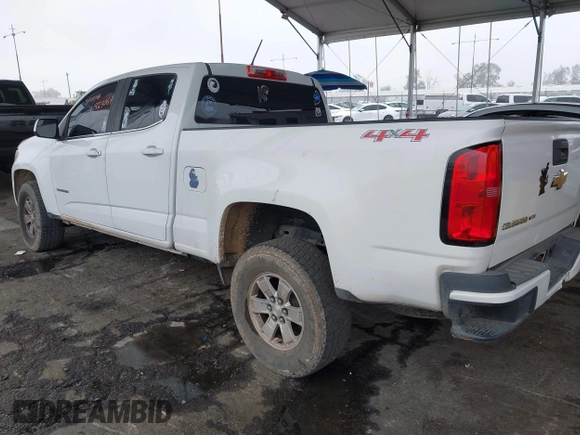 2019 Chevrolet Colorado 4WD Work Truck with VIN 1GCGTBEN8K1347983, listed as a IAAI auction lot 41923067 with 111,827 mi miles and . Bid and sale history available at DreamBid. Image 3.