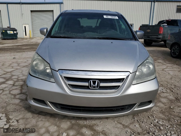 2007 Honda Odyssey EX-L with VIN 5FNRL38707B140935, listed as a Copart auction lot 46118895 with 285,556 mi miles and Salvage Title. Bid and sale history available at carsss.com. Image 5.