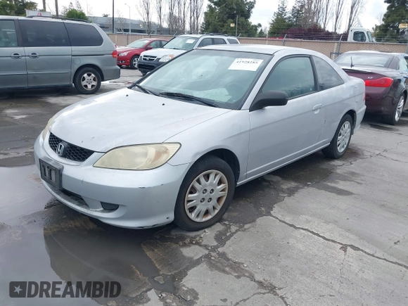 2004 Honda Civic LX with VIN 1HGEM22574L004759, listed as a IAAI auction lot 41928285 with 194,580 mi miles. Bid and sale history available at carsss.com. Image 2.