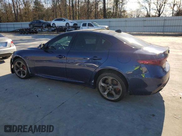 2017 Alfa Romeo Giulia with VIN ZARFAEDN8H7550758, listed as a Copart auction lot 42687635 with Not provided miles and Salvage title. Bid and sale history available at DreamBid. Image 2.