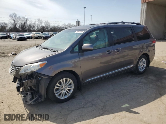 2013 Toyota Sienna XLE AAS with VIN 5TDYK3DC6DS402319, listed as a Copart auction lot 49848965 with 157,201 mi miles and Salvage Title. Bid and sale history available at carsss.com. Image 1.