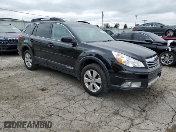 2011 Subaru Outback Limited Power Moon with VIN 4S4BREKC2B2388001, listed as a Copart auction lot 57643985 with 189,406 mi miles and Salvage title. Bid and sale history available at DreamBid. Image 4.