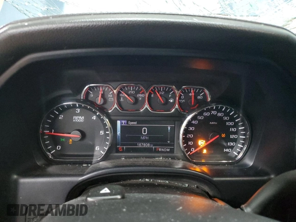 2014 Chevrolet Silverado 1500 LTZ with VIN 1GCVKSEC6EZ173605, listed as a Copart auction lot 53438635 with 167,808 mi miles and Clean Title. Bid and sale history available at DreamBid. Image 9.