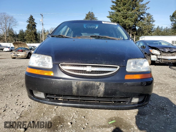 2008 Chevrolet Aveo LS with VIN KL1TD66608B164419, listed as a Copart auction lot 51552215 with 158,791 mi miles and Salvage Title. Bid and sale history available at DreamBid. Image 5.