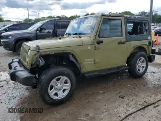 2013 Jeep Wrangler Sport with VIN 1C4AJWAG3DL574449, listed as a Copart auction lot 58001535 with 35,533 mi miles and Salvage title. Bid and sale history available at DreamBid. Image 1.