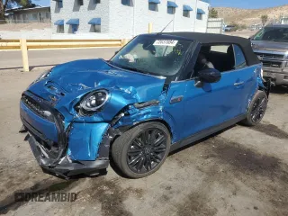 2024 MINI Convertible Cooper S with VIN WMW43DL00R3R98526, listed as a Copart auction lot 72037884 with 5,142 mi miles and Salvage Title. Bid and sale history available at carsss.com. Image 1.