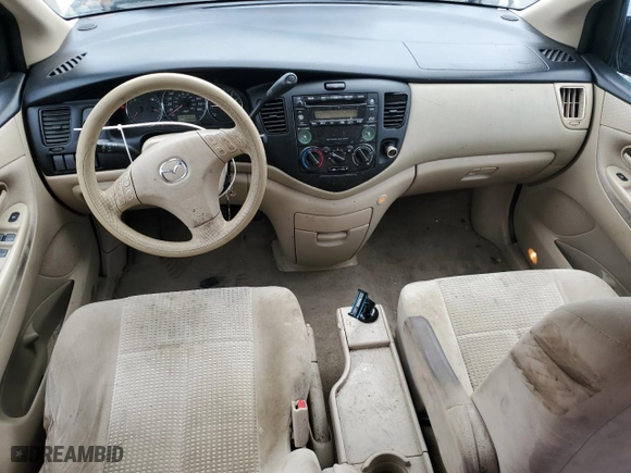 2005 Mazda MPV LX with VIN JM3LW28A950550462, listed as a Copart auction lot 43802205 with 179,837 mi miles and Salvage Title. Bid and sale history available at carsss.com. Image 8.
