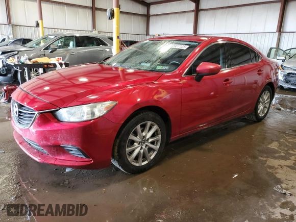 2016 Mazda 6 i Sport with VIN JM1GJ1U57G1413027, listed as a Copart auction lot 42927125 with 123,962 mi miles and Salvage Title. Bid and sale history available at DreamBid. Image 1.