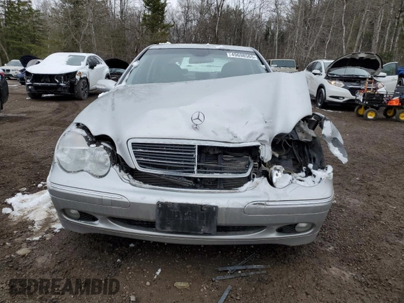 2004 Mercedes-Benz C 230 Kompressor with VIN WDBRF40J74F543823, listed as a Copart auction lot 49698565 with 114,644 mi miles and Salvage title. Bid and sale history available at DreamBid. Image 5.