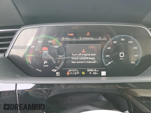 2021 Audi e-tron Prestige z VIN WA1VAAGE8MB040969, wystawiony jako Copart lot #44968835 z przebiegiem 24 137 mil mil oraz Szkody całkowita. Historia ofert i sprzedaży dostępna na DreamBid. Obrazek 9.