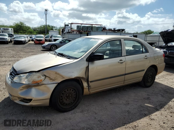 2004 Toyota Corolla CE with VIN 1NXBR32E34Z277194, listed as a Copart auction lot 52938304 with 46,169 mi miles and Salvage Title. Bid and sale history available at DreamBid. Image 1.
