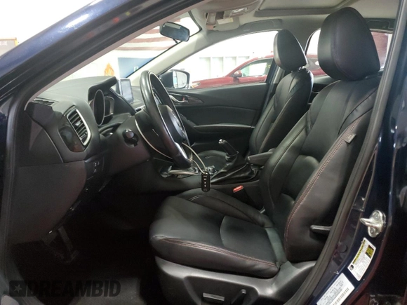2015 Mazda 3 i Grand Touring with VIN JM1BM1W79F1263677, listed as a Copart auction lot 54048675 with 91,342 mi miles and Salvage Title. Bid and sale history available at DreamBid. Image 7.