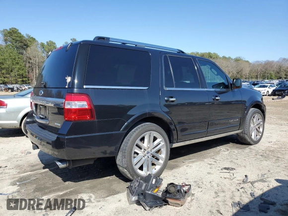 2015 Ford Expedition Platinum z VIN 1FMJU1MTXFEF42894, wystawiony jako Copart lot #51058815 z przebiegiem 130 673 mil mil oraz Szkoda całkowita • Salvage title. Historia ofert i sprzedaży dostępna na DreamBid. Obrazek 3.
