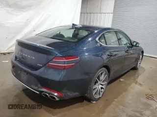 2023 Genesis G70 2.0T with VIN KMTG34TA5PU126988, listed as a Copart auction lot 73927763 with 7,649 mi miles and Clean Title. Bid and sale history available at DreamBid. Image 3.