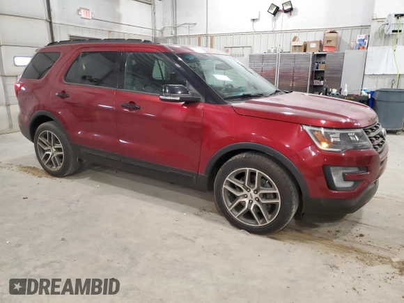 2016 Ford Explorer Sport with VIN 1FM5K8GT0GGA68312, listed as a Copart auction lot 51219855 with 87,337 mi miles and Salvage Title. Bid and sale history available at carsss.com. Image 4.