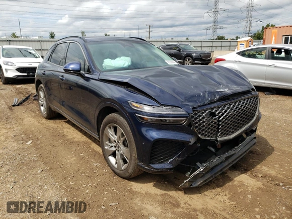 2023 Genesis GV70 Sport with VIN KMUMCDTC1PU080625, listed as a Copart auction lot 69239844 with 21,165 mi miles and Salvage Title. Bid and sale history available at DreamBid. Image 4.