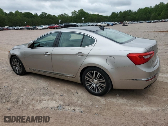 2014 Kia Cadenza Premium z VIN KNALN4D7XE5123003, wystawiony jako Copart lot #56565475 z przebiegiem 104 949 mil mil oraz Tytuł czysty. Historia ofert i sprzedaży dostępna na DreamBid. Obrazek 2.
