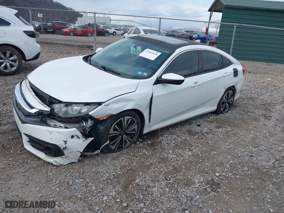 2016 Honda Civic Sedan EX-T with VIN 19XFC1F30GE004446, listed as a IAAI auction lot 41869428 with 91,482 mi miles. Bid and sale history available at carsss.com. Image 17.