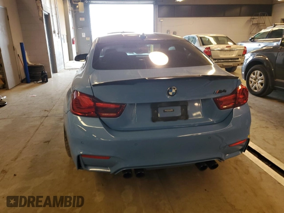 2018 BMW M4 with VIN WBS4Y9C56JAC86367, listed as a Copart auction lot 54995374 with 85,280 mi miles and Salvage Title. Bid and sale history available at carsss.com. Image 6.
