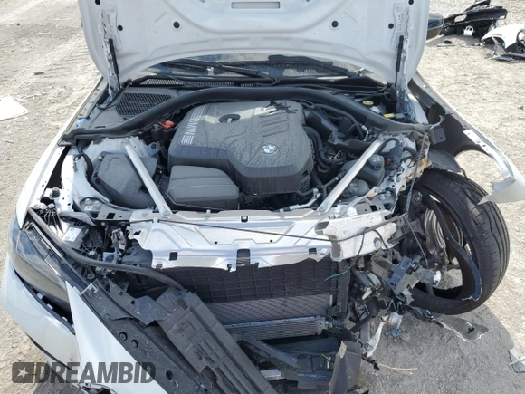2025 BMW 4 Series 430i with VIN WBA33DB06SCS07578, listed as a Copart auction lot 43114995 with 5,169 mi miles and Salvage title. Bid and sale history available at DreamBid. Image 12.