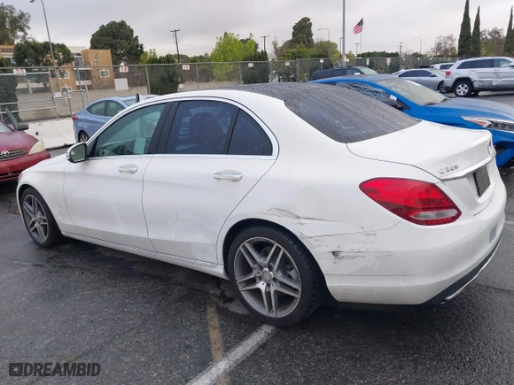 2015 Mercedes-Benz C-Class C 300 with VIN 55SWF4JB2FU055641, listed as a IAAI auction lot 41756262 with 86,670 mi miles. Bid and sale history available at carsss.com. Image 14.