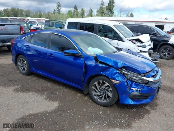 2016 Honda Civic Sedan EX with VIN 2HGFC2F78GH573575, listed as a IAAI auction lot 41432090 with 57,000 mi miles. Bid and sale history available at carsss.com. Image 1.