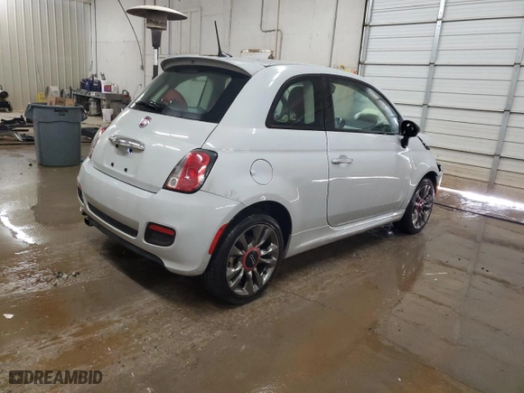 2017 FIAT 500 Pop with VIN 3C3CFFKR6HT561252, listed as a Copart auction lot 49450195 with 73,337 mi miles and Salvage Title. Bid and sale history available at carsss.com. Image 3.