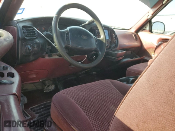 1997 Ford F-150 XL with VIN 1FTDX0721VKC14947, listed as a Copart auction lot 74887414 with 157,811 mi miles and Salvage title. Bid and sale history available at DreamBid. Image 8.