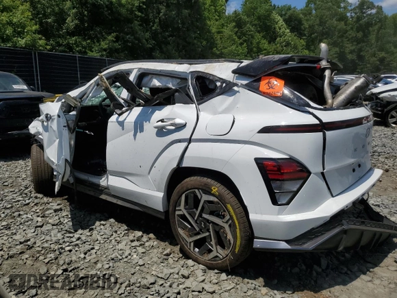 2024 Hyundai Kona N Line with VIN KM8HACA32RU063614, listed as a Copart auction lot 61770084 with Not Provided miles and Salvage Title. Bid and sale history available at carsss.com. Image 2.