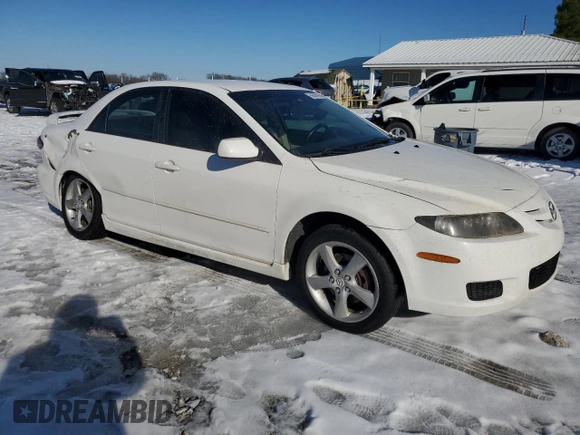 2008 Mazda 6 i Sport VE with VIN 1YVHP80C885M01294, listed as a Copart auction lot 88508995 with 239,017 mi miles and Salvage Title. Bid and sale history available at carsss.com. Image 4.