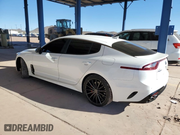 2019 Kia Stinger GT with VIN KNAE35LC0K6052421, listed as a Copart auction lot 84418464 with 83,103 mi miles and Salvage Title. Bid and sale history available at DreamBid. Image 2.