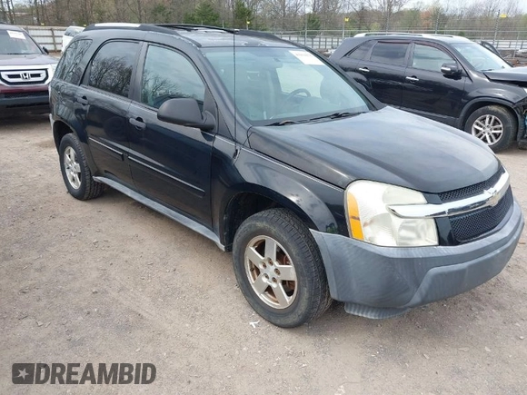 2005 Chevrolet Equinox LS with VIN 2CNDL23F756048612, listed as a IAAI auction lot 41931075 with 154,398 mi miles. Bid and sale history available at carsss.com. Image 1.