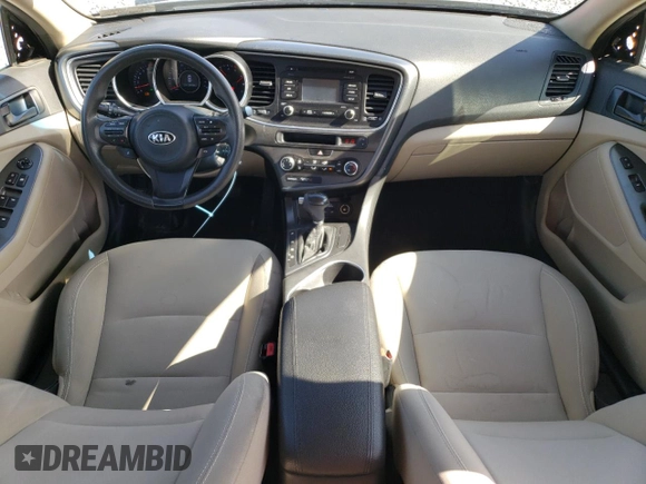 2014 Kia Optima LX with VIN 5XXGM4A70EG301900, listed as a Copart auction lot 53059105 with 109,194 mi miles and Non repairable. Bid and sale history available at DreamBid. Image 8.