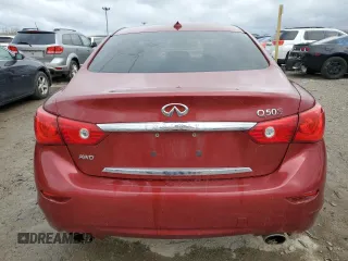 2014 Infiniti Q50 Premium with VIN JN1BV7AR4EM683789, listed as a Copart auction lot 49187715 with 100,594 mi miles and Salvage Title. Bid and sale history available at carsss.com. Image 6.