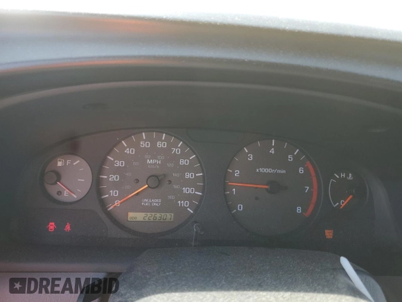 2000 Nissan Xterra XE with VIN 5N1ED28Y5YC603127, listed as a Copart auction lot 53957405 with 226,307 mi miles and Non Repairable. Bid and sale history available at carsss.com. Image 9.