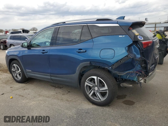 2020 GMC Terrain SLT z VIN 3GKALVEV9LL241516, wystawiony jako Copart lot #49876855 z przebiegiem 94 493 mil mil oraz Szkoda całkowita • Salvage title. Historia ofert i sprzedaży dostępna na DreamBid. Obrazek 2.