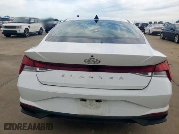 2023 Hyundai Elantra SEL with VIN 5NPLM4AG1PH092057, listed as a Copart auction lot 58759815 with 52,561 mi miles and Salvage title. Bid and sale history available at DreamBid. Image 6.