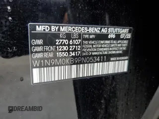 2023 Mercedes-Benz EQB 300 z VIN W1N9M0KB9PN053411, wystawiony jako Copart lot #86200964 z przebiegiem 17 011 mil mil oraz Szkody całkowita. Historia ofert i sprzedaży dostępna na DreamBid. Obrazek 12.