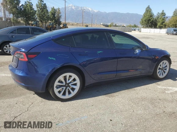 2023 Tesla Model 3 Long Range with VIN 5YJ3E1EB3PF633070, listed as a Copart auction lot 48942545 with 38,332 mi miles and Salvage Title. Bid and sale history available at DreamBid. Image 3.
