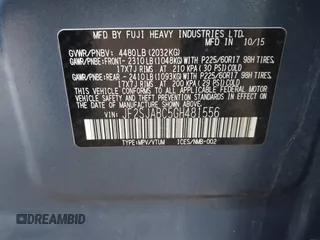 2016 Subaru Forester 2.5i with VIN JF2SJABC5GH481556, listed as a IAAI auction lot 41752085 with 147,354 mi miles and . Bid and sale history available at DreamBid. Image 9.