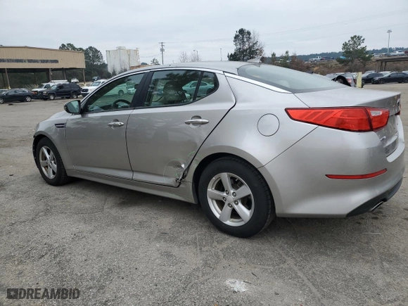 2014 Kia Optima LX with VIN 5XXGM4A74EG268366, listed as a Copart auction lot 44011625 with 105,758 mi miles and Salvage Title. Bid and sale history available at carsss.com. Image 2.