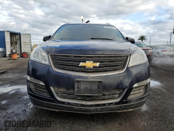 2015 Chevrolet Traverse LS z VIN 1GNKRFED6FJ113457, wystawiony jako Copart lot #55216895 z przebiegiem Nie podano mil oraz Szkoda całkowita • Salvage title. Historia ofert i sprzedaży dostępna na DreamBid. Obrazek 5.