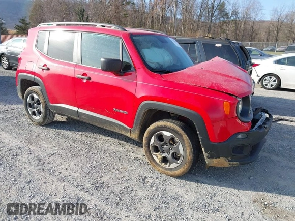 2018 Jeep Renegade Sport z VIN ZACCJBAB4JPJ63846, wystawiony jako IAAI lot #41779614 z przebiegiem 66 725 mil mil oraz . Historia ofert i sprzedaży dostępna na DreamBid. Obrazek 1.