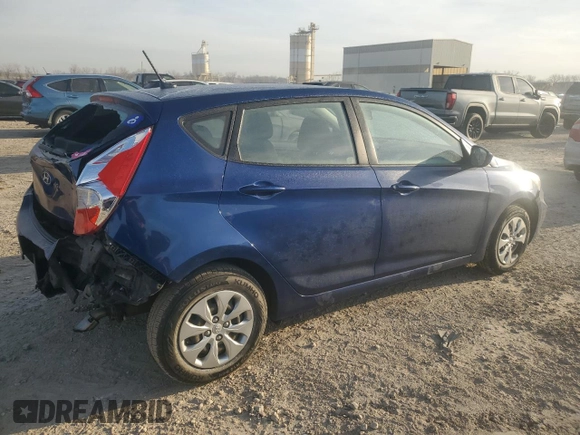 2015 Hyundai Accent GS with VIN KMHCT5AE9FU228376, listed as a Copart auction lot 48388205 with 79,605 mi miles and Salvage Title. Bid and sale history available at carsss.com. Image 3.