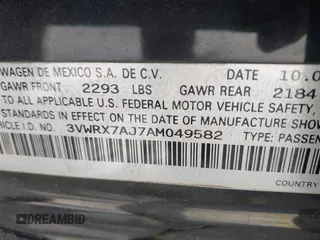 2010 Volkswagen Jetta SE с VIN 3VWRX7AJ7AM049582, выставлен на аукционе IAAI как лот 42280135 с пробегом 140 670 миль миль и . История ставок и продаж доступна на DreamBid. Изображение 9.