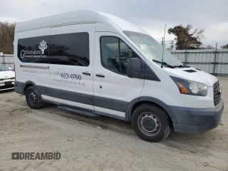 2015 Ford Transit Passenger XL with VIN 1FBAX2XM2FKA52266, listed as a Copart auction lot 83310454 with 20,424 mi miles and Salvage Title. Bid and sale history available at carsss.com. Image 4.